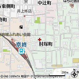 奈良県奈良市肘塚町12周辺の地図