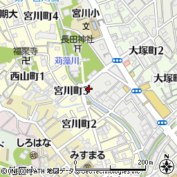 宮前写真場周辺の地図