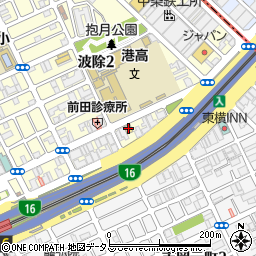 ファミリーマート波除中央大通店周辺の地図