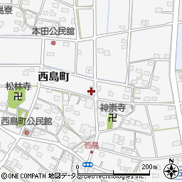 静岡県浜松市中央区西島町583周辺の地図