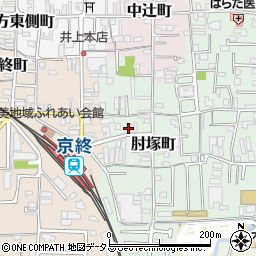 奈良県奈良市肘塚町12-5周辺の地図