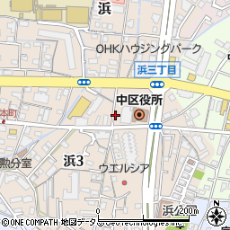 西日本薬品本社周辺の地図