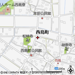 静岡県浜松市中央区西島町563周辺の地図