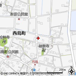 静岡県浜松市中央区西島町218周辺の地図