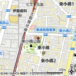 東成税務署周辺の地図