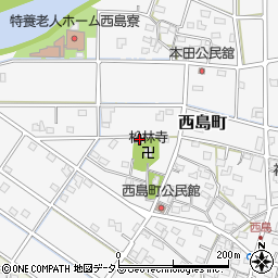 静岡県浜松市中央区西島町629周辺の地図