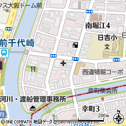 大阪府大阪市西区南堀江4丁目25-34周辺の地図