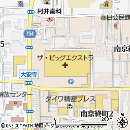 ザ・ビッグエクストラ大安寺店周辺の地図
