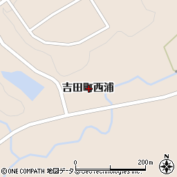 広島県安芸高田市吉田町西浦周辺の地図