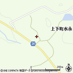 広島県府中市上下町水永108周辺の地図