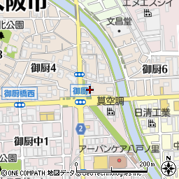 ａｕショップ　東大阪みくりや周辺の地図