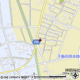静岡県浜松市中央区河輪町696周辺の地図