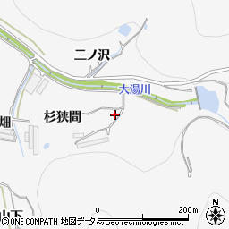 愛知県田原市仁崎町杉狭間周辺の地図