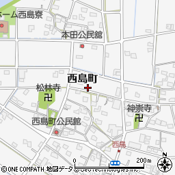 静岡県浜松市中央区西島町594周辺の地図