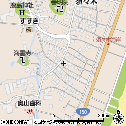 静岡県牧之原市須々木812周辺の地図