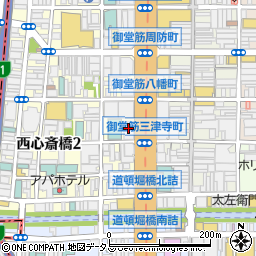 ゴリラクリニック　大阪心斎橋院周辺の地図