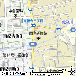 国際研修館周辺の地図