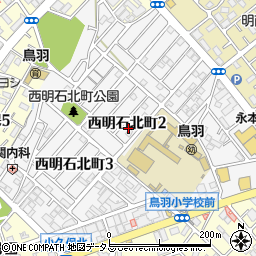 兵庫県明石市西明石北町周辺の地図