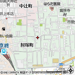 奈良県奈良市肘塚町177周辺の地図