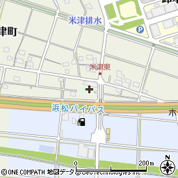 静岡県浜松市中央区米津町524周辺の地図