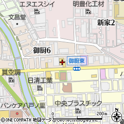 日産大阪御厨店周辺の地図