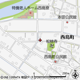 静岡県浜松市中央区西島町609周辺の地図