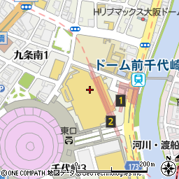 ドーム前駅周辺の地図