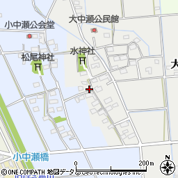 静岡県磐田市大中瀬213周辺の地図