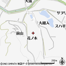 愛知県田原市仁崎町花ノ木周辺の地図