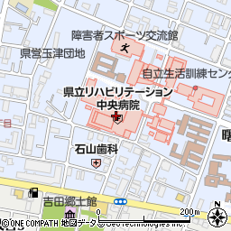 兵庫県立リハビリテーション中央病院周辺の地図