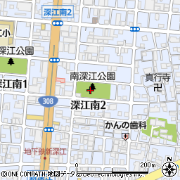 南深江公園周辺の地図