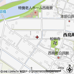 静岡県浜松市中央区西島町651周辺の地図