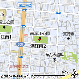 大阪府大阪市東成区深江南周辺の地図