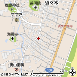 静岡県牧之原市須々木805周辺の地図