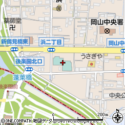 岡山プラザホテル周辺の地図
