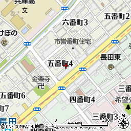 長田ふれあいサロン周辺の地図