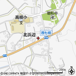 愛知県豊橋市西七根町北浜辺周辺の地図