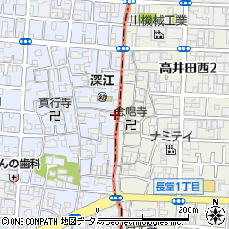 リパーク深江南３丁目第２駐車場周辺の地図