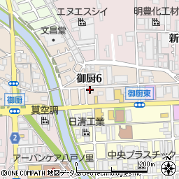 はなまるうどん東大阪御厨店周辺の地図
