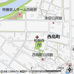 静岡県浜松市中央区西島町604周辺の地図