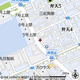 香山海運周辺の地図