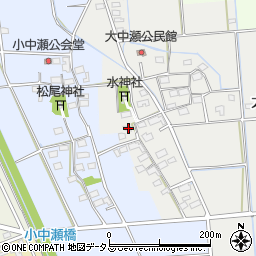 静岡県磐田市大中瀬212周辺の地図