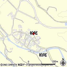 三重県伊賀市柏尾周辺の地図