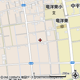 静岡県磐田市西平松166周辺の地図