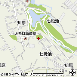 知原公園周辺の地図