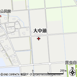 静岡県磐田市大中瀬173周辺の地図