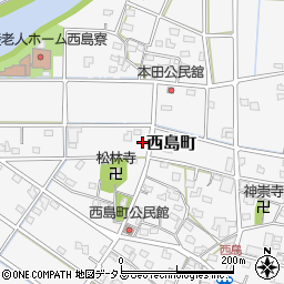 静岡県浜松市中央区西島町602周辺の地図