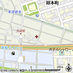 静岡県浜松市中央区米津町351周辺の地図