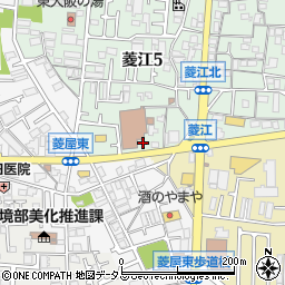 東大阪市立障害児者支援センター内診療所・歯科周辺の地図
