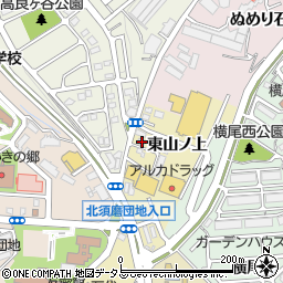 兵庫県神戸市須磨区多井畑東山ノ上13-9周辺の地図